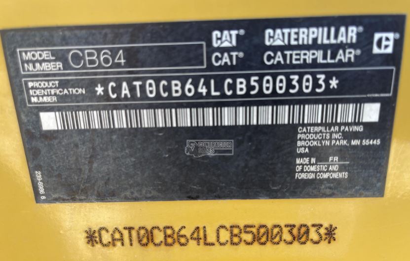 2015 CATERPILLAR CB64